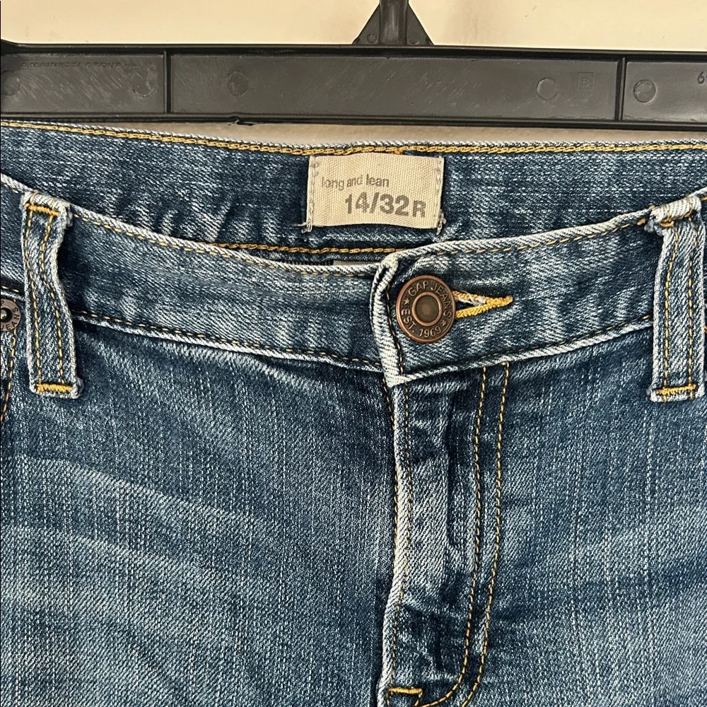 GAP Women's Long and Lean Boot Cut Jeans in Denim Blue Size 14/32R - Picture 2 of 5